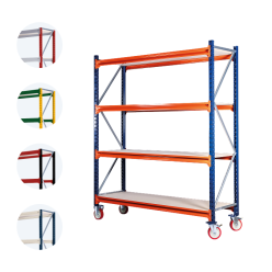 Magazijn stellingen op wielen zelf samenstellen - max. 1200 kg - Magazijnstellingen