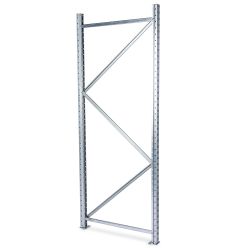 Magazijn stellingen ladder H2000 x D0800 mm. Elektrolytisch verzinkt. - Zijpanelen